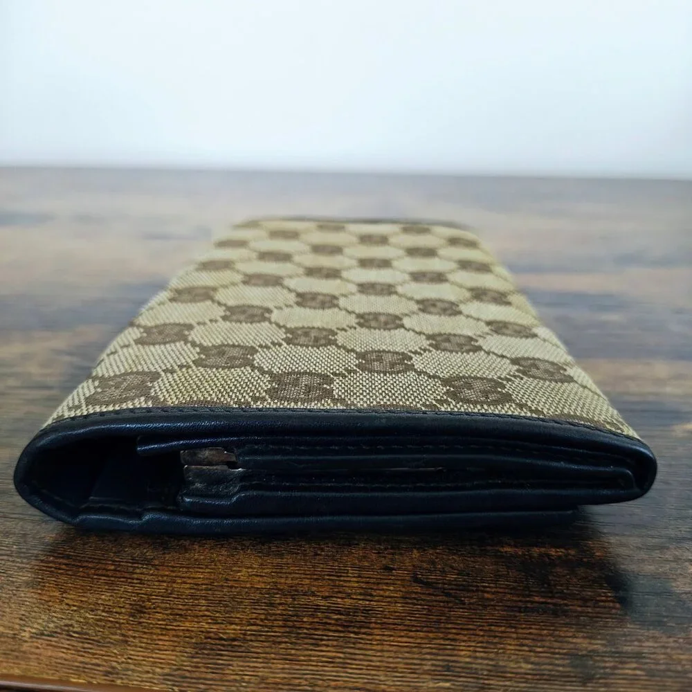 Vintage GUCCI Canvas Continental Wallet - Picture 9 of 15